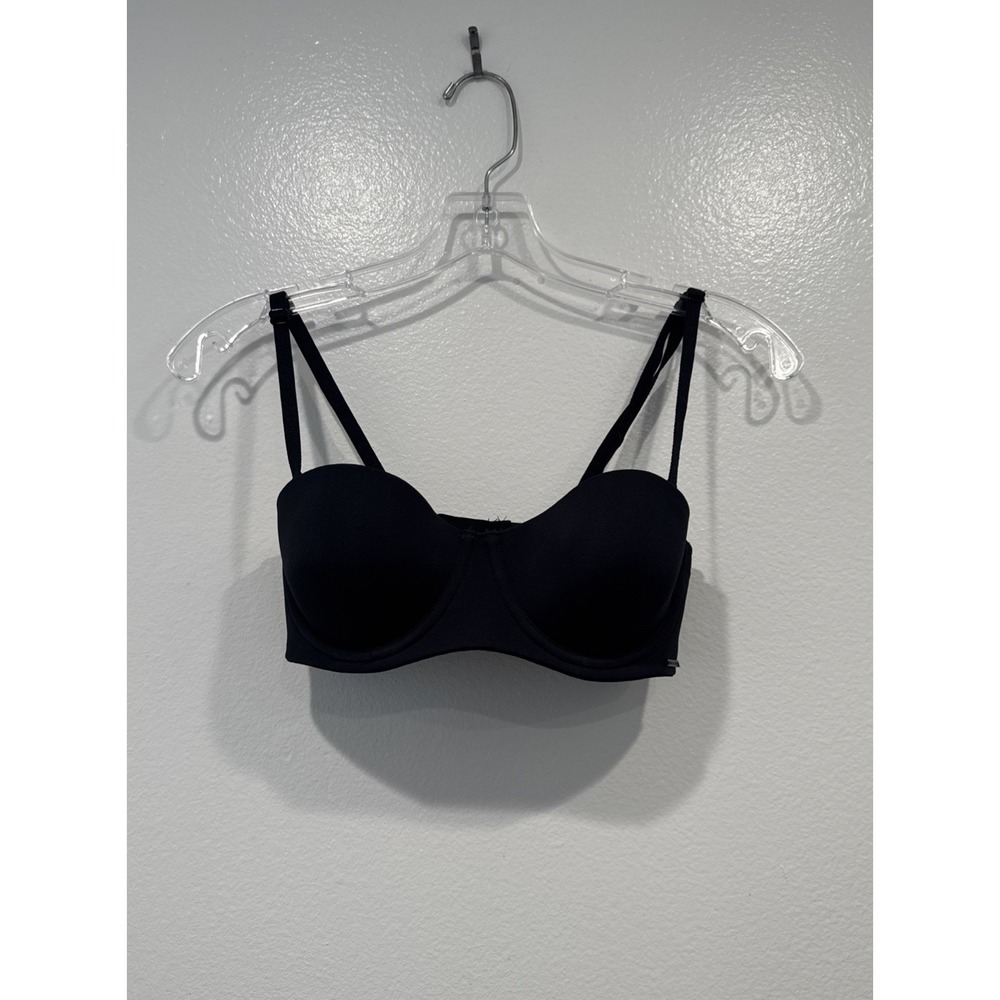 Savage X Fenty Bra Black Womens Size 32C Size Underwire Convertible Straps